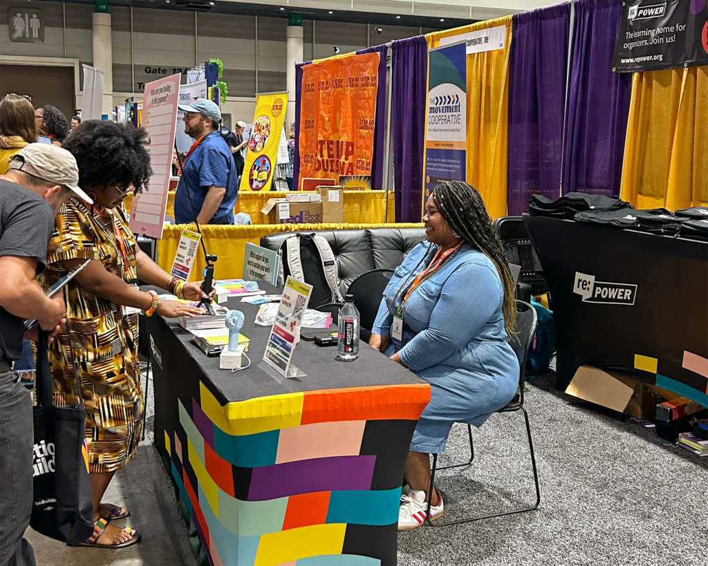 re:power booth at Netroots Nation